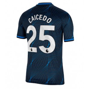 Chelsea Moises Caicedo #25 Koszulka Wyjazdowych 2023-24 Krótki Rękaw